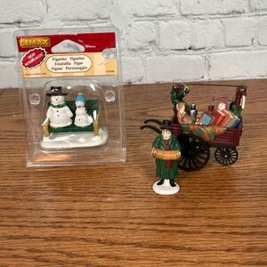 Vtg, Dept 56, DICKENS VILLAGE, Chelsea Market Curiosities Monger & Cart, 5827-0